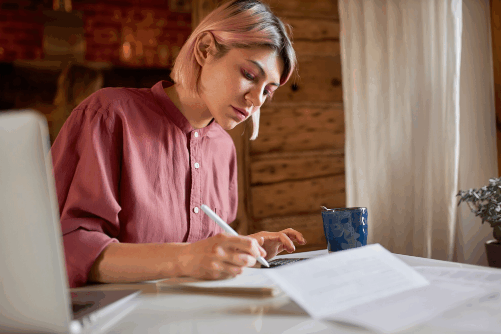 2025-09-12 12_07_02-Job, occupation and freelance. student girl writting on a paper _ Free Photo — M